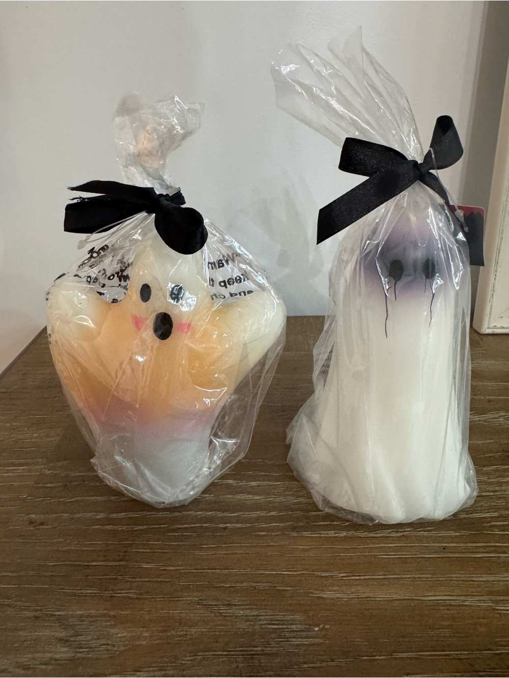 Halloween Ghost Candles. New with tags. Set of 2.